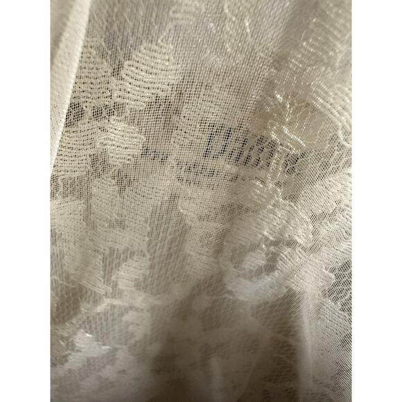 VTG 50s Women’s M 100% Cashmere Yellow Cardigan Sweater Mink FUR Collar Jeweled - Picture 13 of 14